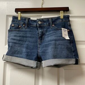 Levi’s Denizen Mid-rise Denim Shorts